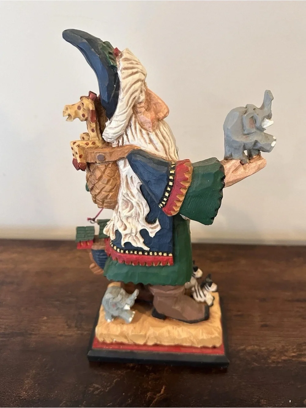David Frykman Noah’s Ark Santa carved figurine vintage 1997 DF 1412